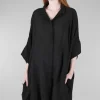 Best Evie Lou Kimono Shirt Dress, Black