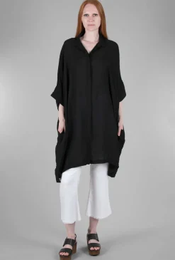 Best Evie Lou Kimono Shirt Dress, Black