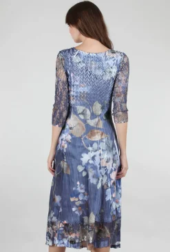 Discount Evie Lou Lace Sleeve Watercolor Dress, Blossom
