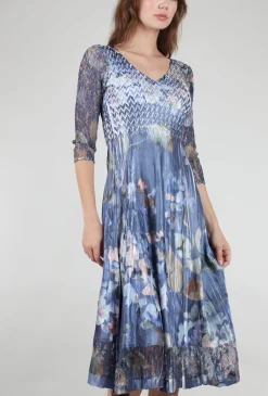 Discount Evie Lou Lace Sleeve Watercolor Dress, Blossom