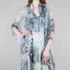 Cheap Evie Lou Layer Shawl, Teal/Fountain Bloom
