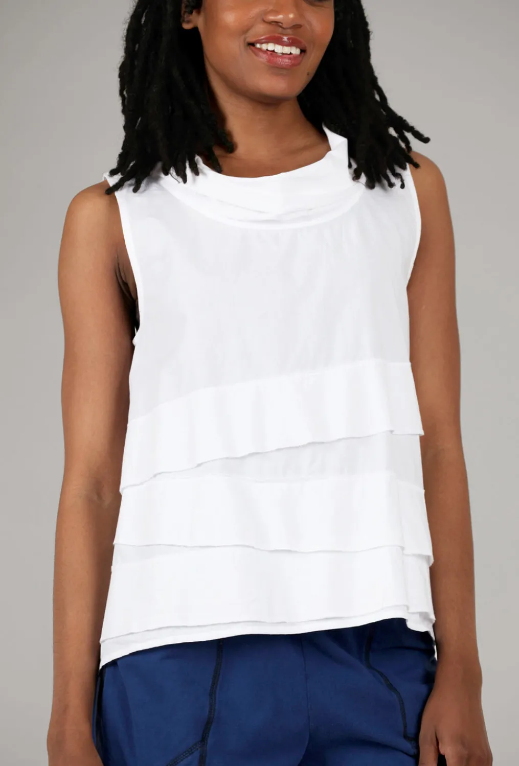 Sale Evie Lou Leilani Tank, White