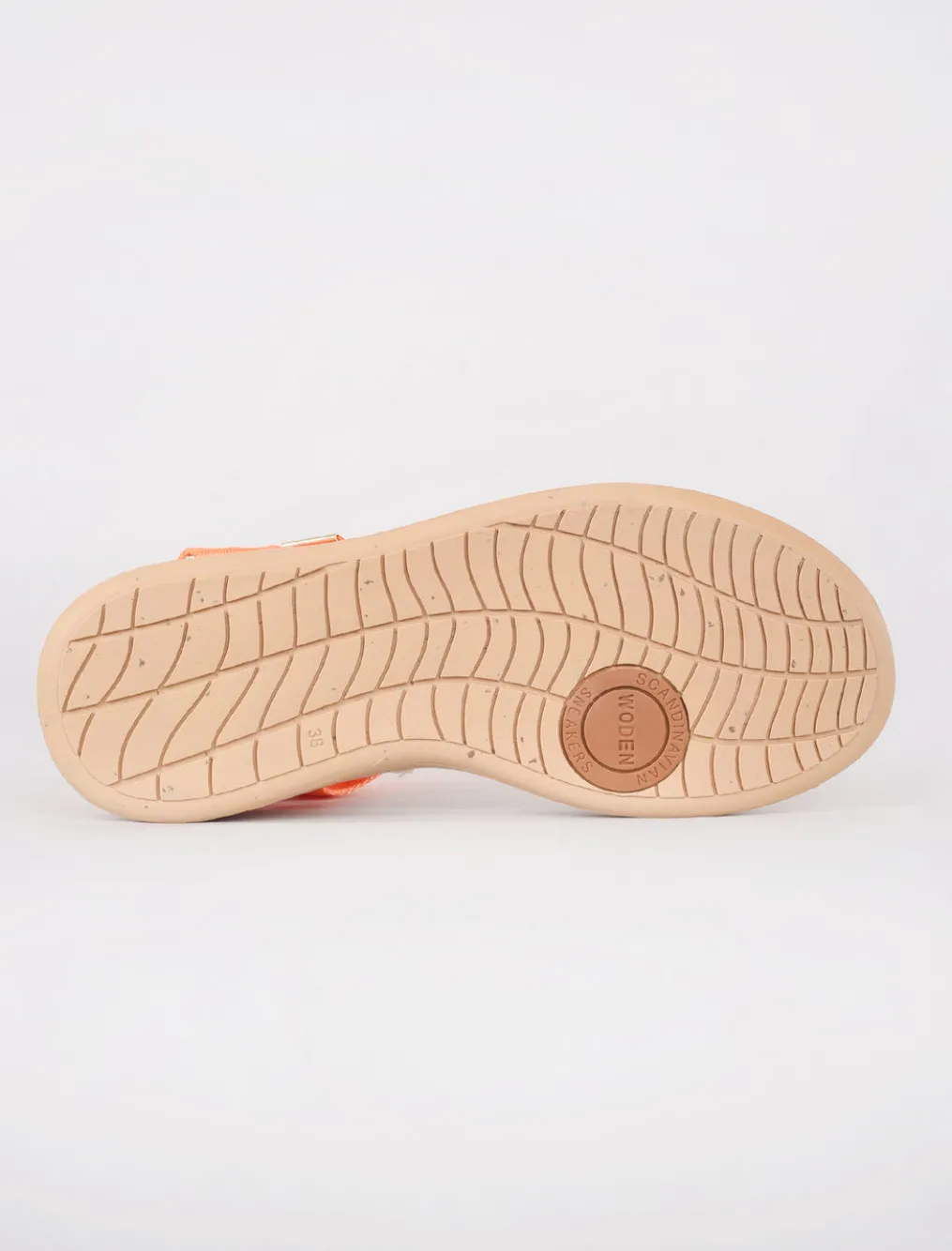 Best Evie Lou Line Textile Sandal, Tiger Orange