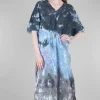 New Evie Lou Linen Hb Caftan, Lavender Squirt