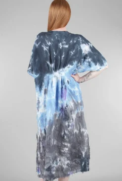 New Evie Lou Linen Hb Caftan, Lavender Squirt