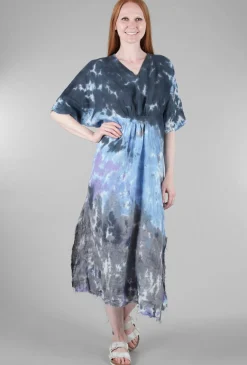 New Evie Lou Linen Hb Caftan, Lavender Squirt
