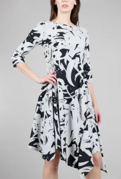 Discount Evie Lou Lita Dress, Melrose Gris Print