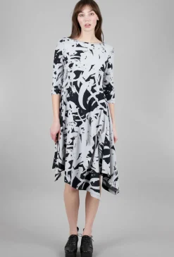 Discount Evie Lou Lita Dress, Melrose Gris Print