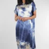 Outlet Evie Lou Liz Tie-Dye Dress, Tempesta Blue