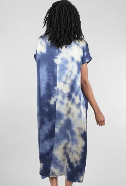 Outlet Evie Lou Liz Tie-Dye Dress, Tempesta Blue