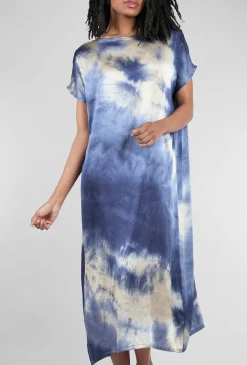 Outlet Evie Lou Liz Tie-Dye Dress, Tempesta Blue