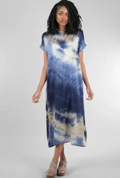 Outlet Evie Lou Liz Tie-Dye Dress, Tempesta Blue