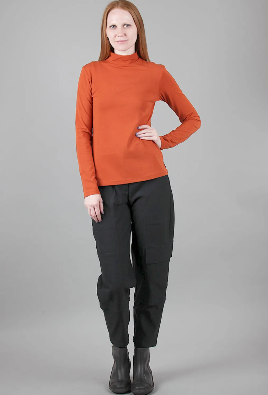Best Evie Lou Lk Essential Layer Turtleneck, Cinnamon