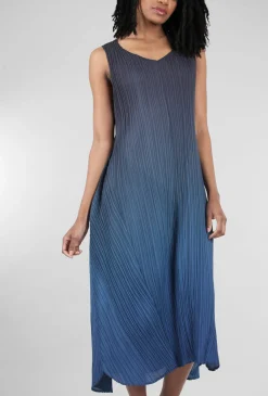 Shop Evie Lou Long Estrella Dress, Black To Ink