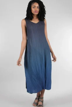 Shop Evie Lou Long Estrella Dress, Black To Ink