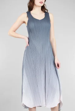 Store Evie Lou Long Estrella Dress, Charcoal Fade