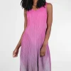Clearance Evie Lou Long Estrella Dress, Fuchsia Ombre