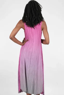 Clearance Evie Lou Long Estrella Dress, Fuchsia Ombre
