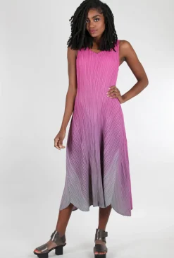 Clearance Evie Lou Long Estrella Dress, Fuchsia Ombre