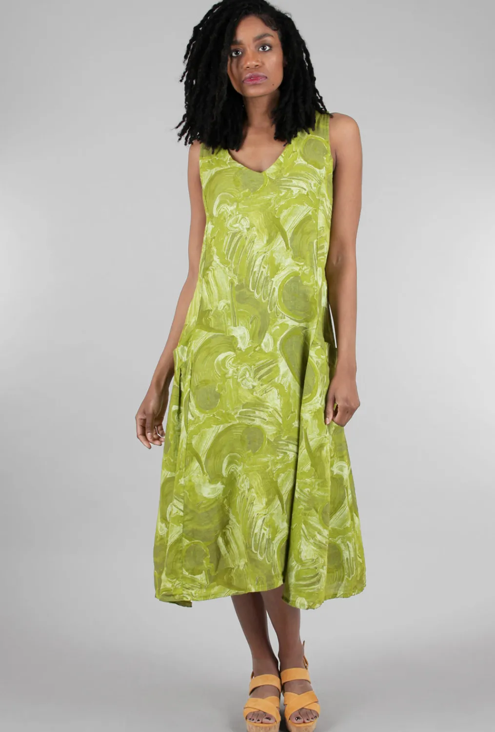 Online Evie Lou Longer Wave Dress, Lemongrass