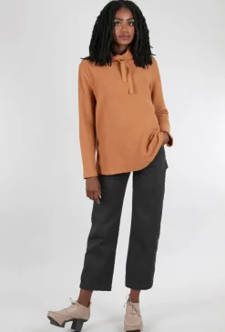 Fashion Evie Lou Loopy Terry Drawstring Pullover, Spice