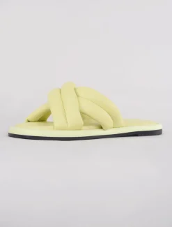 Best Evie Lou Lotta Cross Mule Sandal, Butter