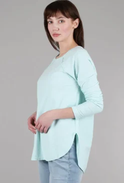 Online Evie Lou L/S Ruched Back Tee, Mente