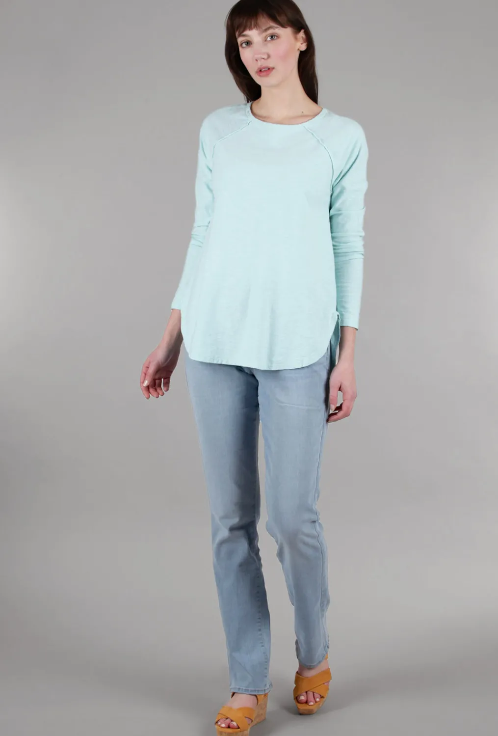 Online Evie Lou L/S Ruched Back Tee, Mente