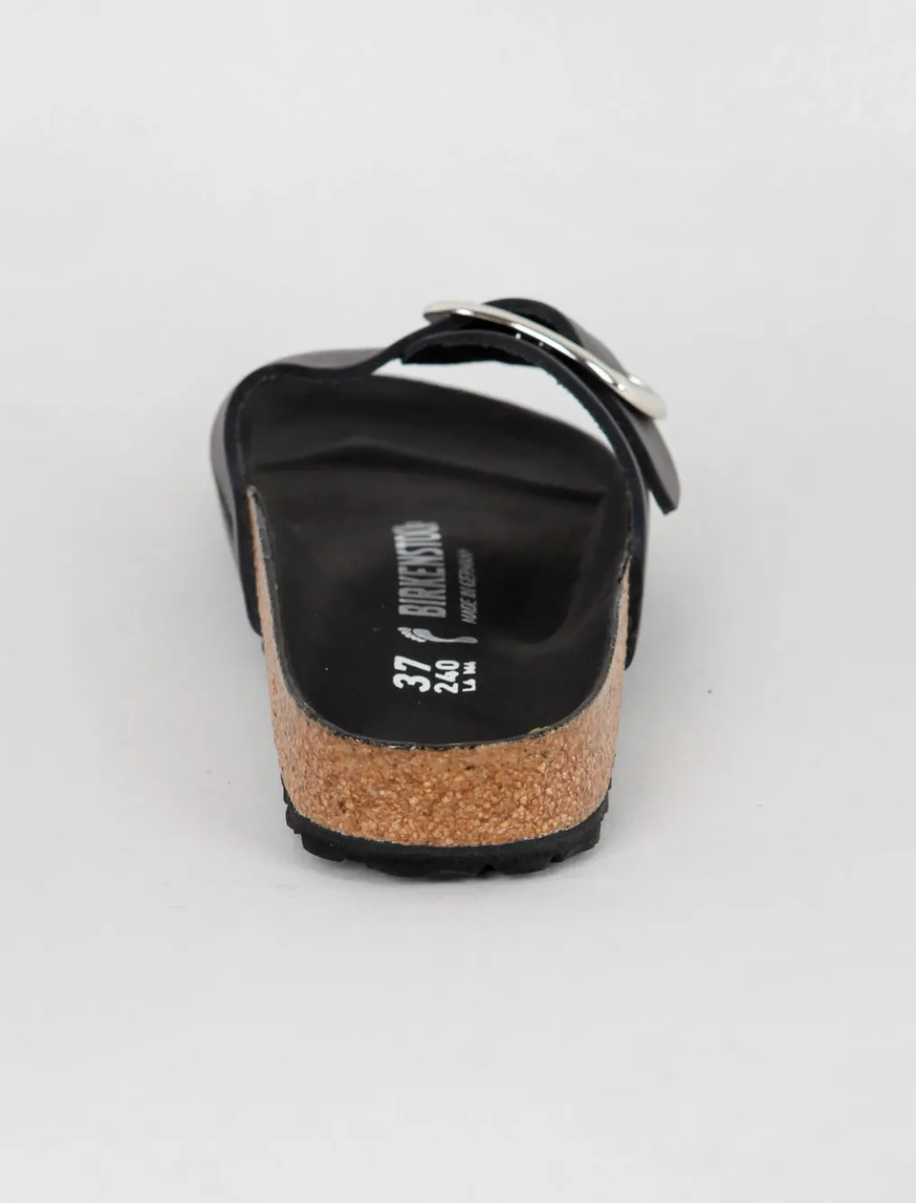 Hot Evie Lou Madrid Big Buckle, Black Leather