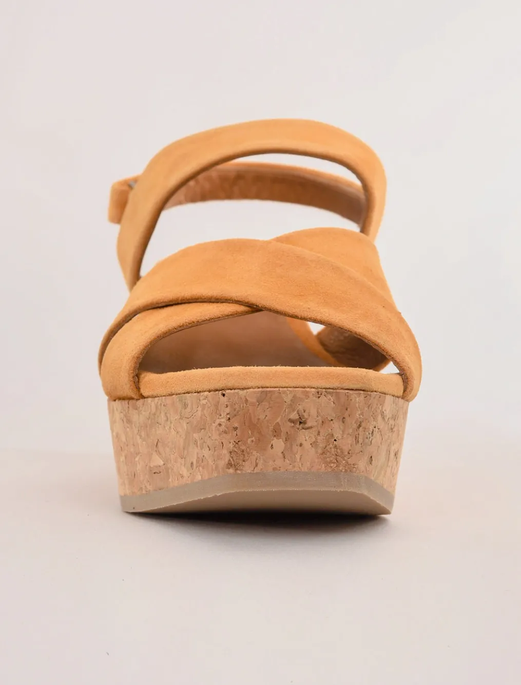 Cheap Evie Lou Maline Cork Wedge, Saffron