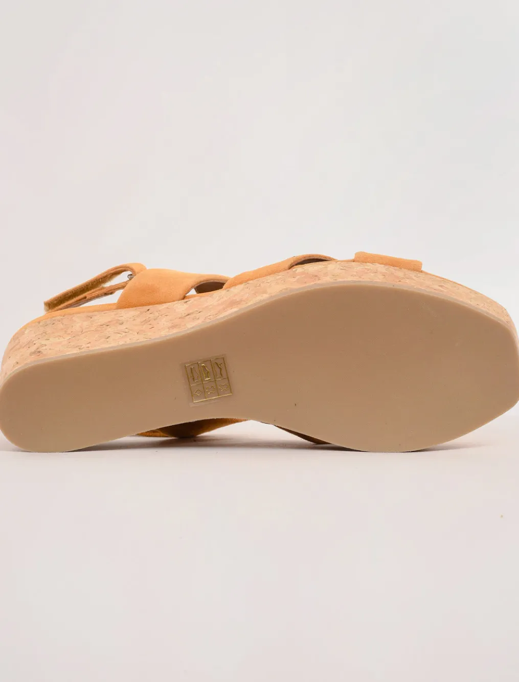 Cheap Evie Lou Maline Cork Wedge, Saffron