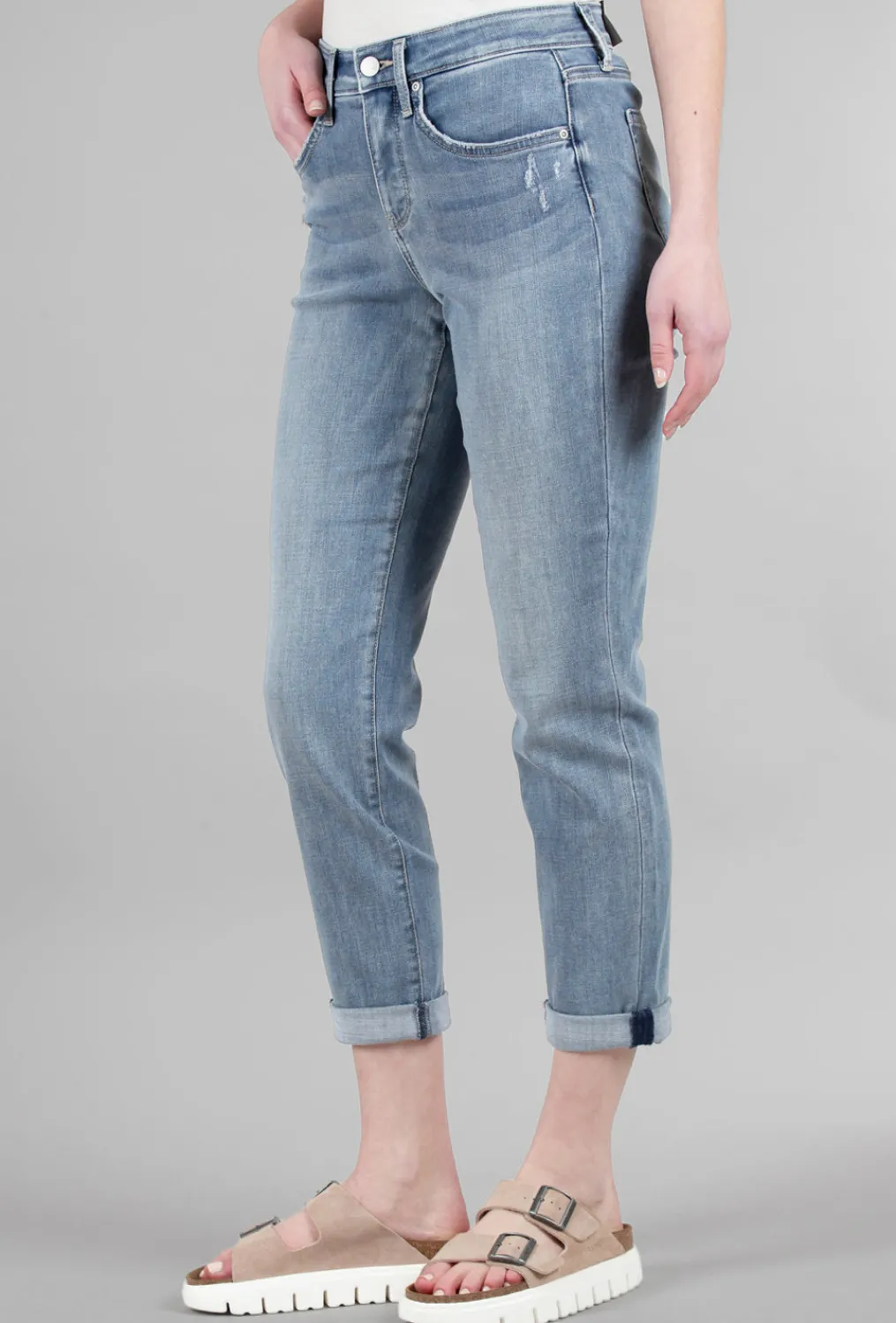 Discount Evie Lou Margot Girlfriend Jeans, Angel Blue Wash