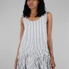 Best Evie Lou Matilda Tunic, White/Murphy Stripe