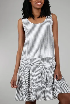 Best Evie Lou Matilda Tunic, White/Murphy Stripe