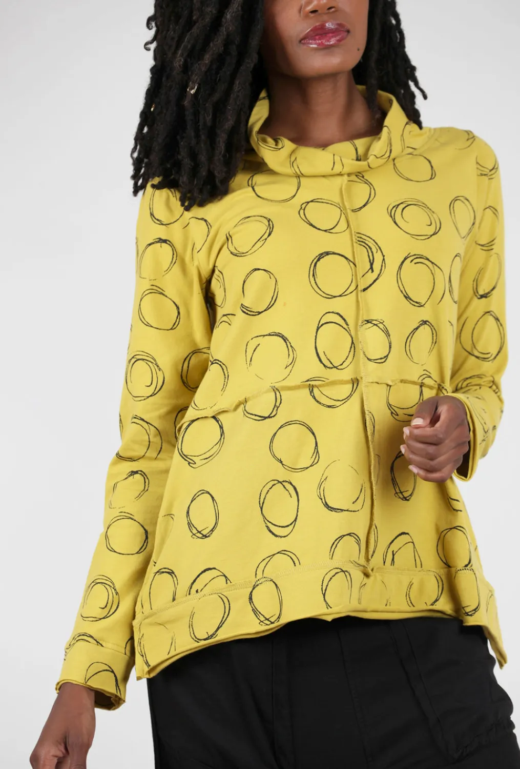 Clearance Evie Lou Mazie Sweatshirt, Moss Orbit