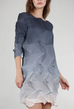 Best Sale Evie Lou Micropleat Annie Dress, Charcoal Fade