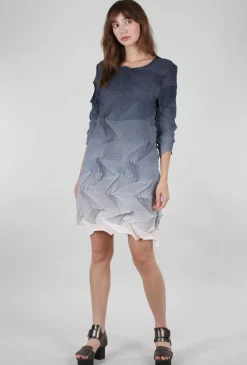 Best Sale Evie Lou Micropleat Annie Dress, Charcoal Fade
