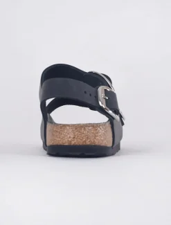 Shop Evie Lou Milano Big Buckle, Black Oil