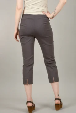 Clearance Evie Lou Mindy Cropped Pant, Dark Gray