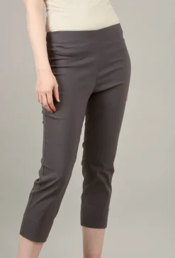 Clearance Evie Lou Mindy Cropped Pant, Dark Gray