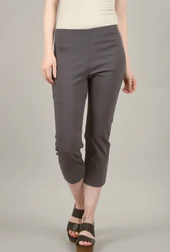 Clearance Evie Lou Mindy Cropped Pant, Dark Gray