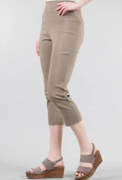 Shop Evie Lou Mindy Cropped Pant, Hazelnut