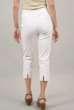 Best Sale Evie Lou Mindy Cropped Pant, White
