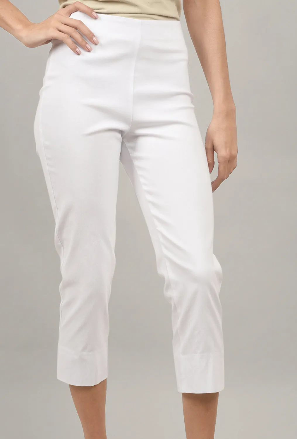 Best Sale Evie Lou Mindy Cropped Pant, White