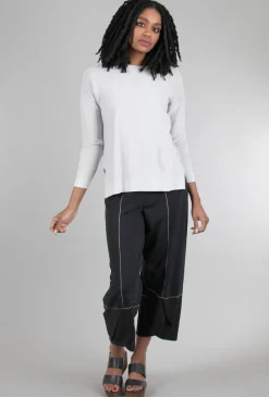 Discount Evie Lou Mini Ottoman Crew Sweater, Cloud