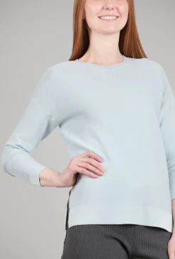 Shop Evie Lou Mini Ottoman Crew Sweater, Azul Blue
