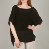 Best Sale Evie Lou Mono Gauze Top, Black