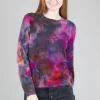 Sale Evie Lou Mottled Star Sweater, Ultraviolet