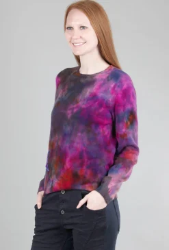 Sale Evie Lou Mottled Star Sweater, Ultraviolet