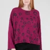 Discount Evie Lou Nelson Sweater, Berry/Circles